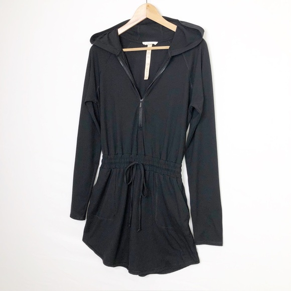 Talulah Black small hooded skort hooded romper - Picture 5 of 12
